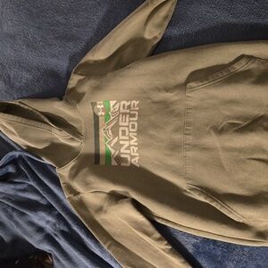 Youth hoodie, Under Armour army green